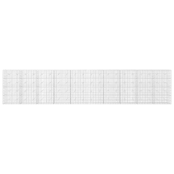 Gabion 5 mm langasta ja 10x10 cm verkosta 1000x20x200 cm