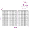 Gabion 5 mm langasta ja 10x10 cm verkosta 1150x20x200 cm