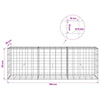 Gabion 5 mm langasta ja 10x10 cm verkosta 150x30x50 cm