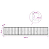 Gabion 5 mm langasta ja 10x10 cm verkosta 300x30x50 cm