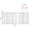 Gabion 5 mm langasta ja 10x10 cm verkosta 450x30x100 cm