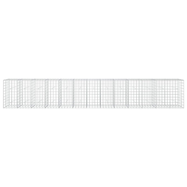Gabion 5 mm langasta ja 10x10 cm verkosta 650x30x100 cm