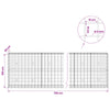 Gabion 5 mm langasta ja 10x10 cm verkosta 700x30x100 cm