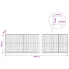 Gabion 5 mm langasta ja 10x10 cm verkosta 1150x30x100 cm