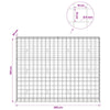 Gabion 5 mm langasta ja 10x10 cm verkosta 200x30x150 cm