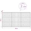 Gabion 5 mm langasta ja 10x10 cm verkosta 300x30x150 cm