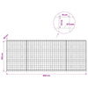 Gabion 5 mm langasta ja 10x10 cm verkosta 400x30x150 cm