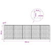 Gabion 5 mm langasta ja 10x10 cm verkosta 500x30x150 cm