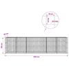 Gabion 5 mm langasta ja 10x10 cm verkosta 600x30x150 cm