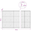 Gabion 5 mm langasta ja 10x10 cm verkosta 750x30x150 cm