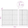 Gabion 5 mm langasta ja 10x10 cm verkosta 1150x30x150 cm