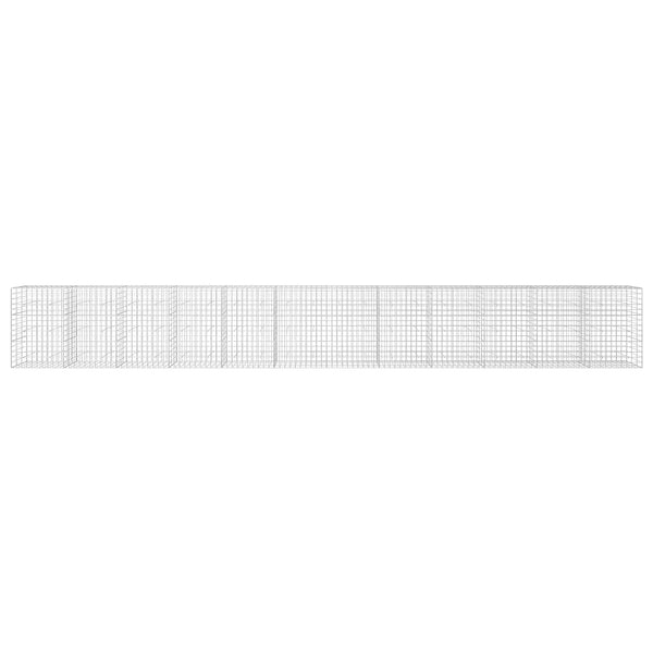 Gabion 5 mm langasta ja 10x10 cm verkosta 1200x30x150 cm