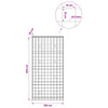 Gabion 5 mm langasta ja 10x10 cm verkosta 100x30x200 cm