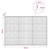 Gabion 5 mm langasta ja 10x10 cm verkosta 300x30x200 cm