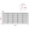 Gabion 5 mm langasta ja 10x10 cm verkosta 500x30x200 cm