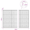 Gabion 5 mm langasta ja 10x10 cm verkosta 700x30x200 cm