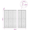 Gabion 5 mm langasta ja 10x10 cm verkosta 750x30x200 cm