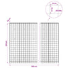 Gabion 5 mm langasta ja 10x10 cm verkosta 950x30x200 cm