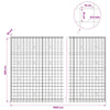 Gabion 5 mm langasta ja 10x10 cm verkosta 1000x30x200 cm