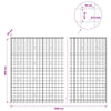 Gabion 5 mm langasta ja 10x10 cm verkosta 1100x30x200 cm