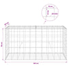Gabion 5 mm langasta ja 10x10 cm verkosta 100x50x50 cm