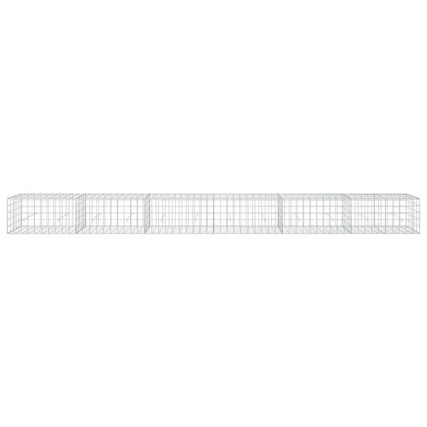 Gabion 5 mm langasta ja 10x10 cm verkosta 600x50x50 cm