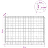 Gabion 5 mm langasta ja 10x10 cm verkosta 150x50x100 cm