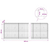Gabion 5 mm langasta ja 10x10 cm verkosta 400x50x100 cm