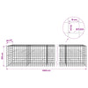 Gabion 5 mm langasta ja 10x10 cm verkosta 1000x50x100 cm