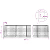 Gabion 5 mm langasta ja 10x10 cm verkosta 1100x50x100 cm