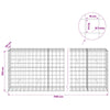 Gabion 5 mm langasta ja 10x10 cm verkosta 1150x50x100 cm