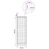 Gabion 5 mm langasta ja 10x10 cm verkosta 50x50x150 cm