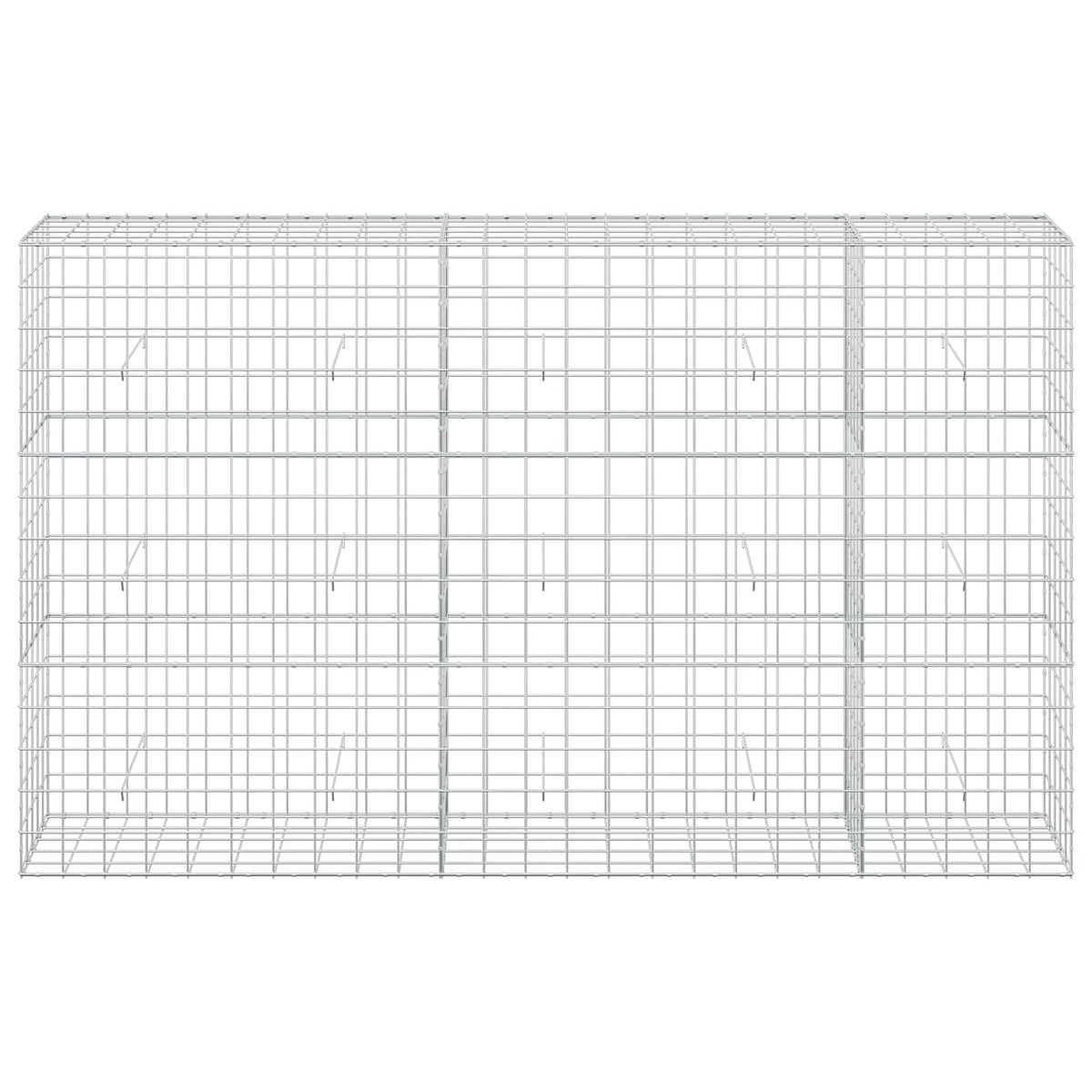 Gabion 5 mm langasta ja 10x10 cm verkosta 250x50x150 cm