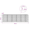 Gabion 5 mm langasta ja 10x10 cm verkosta 550x50x150 cm