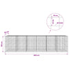 Gabion 5 mm langasta ja 10x10 cm verkosta 600x50x150 cm