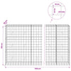Gabion 5 mm langasta ja 10x10 cm verkosta 1150x50x150 cm