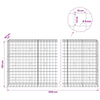 Gabion 5 mm langasta ja 10x10 cm verkosta 1200x50x150 cm