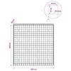 Gabion 5 mm langasta ja 10x10 cm verkosta 200x50x200 cm