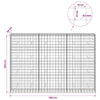 Gabion 5 mm langasta ja 10x10 cm verkosta 300x50x200 cm