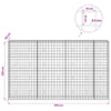 Gabion 5 mm langasta ja 10x10 cm verkosta 350x50x200 cm