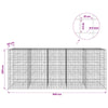 Gabion 5 mm langasta ja 10x10 cm verkosta 500x50x200 cm