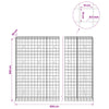 Gabion 5 mm langasta ja 10x10 cm verkosta 850x50x200 cm