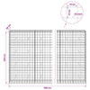 Gabion 5 mm langasta ja 10x10 cm verkosta 900x50x200 cm