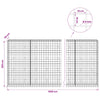 Gabion 5 mm langasta ja 10x10 cm verkosta 1000x50x200 cm