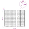 Gabion 5 mm langasta ja 10x10 cm verkosta 1150x50x200 cm