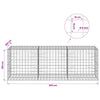 Gabion 5 mm langasta ja 10x10 cm verkosta 300x100x100 cm