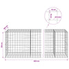 Gabion 5 mm langasta ja 10x10 cm verkosta 450x100x100 cm