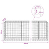 Gabion 5 mm langasta ja 10x10 cm verkosta 550x100x100 cm
