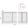Gabion 5 mm langasta ja 10x10 cm verkosta 1150x100x100 cm