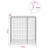 Gabion 5 mm langasta ja 10x10 cm verkosta 150x100x150 cm